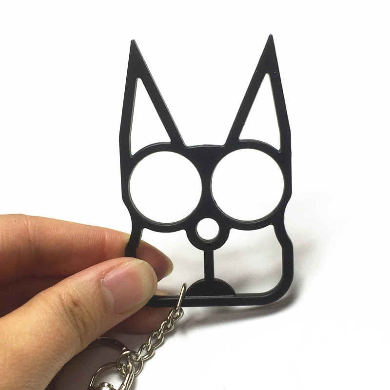 Self-defense keychain with emergency window breaker