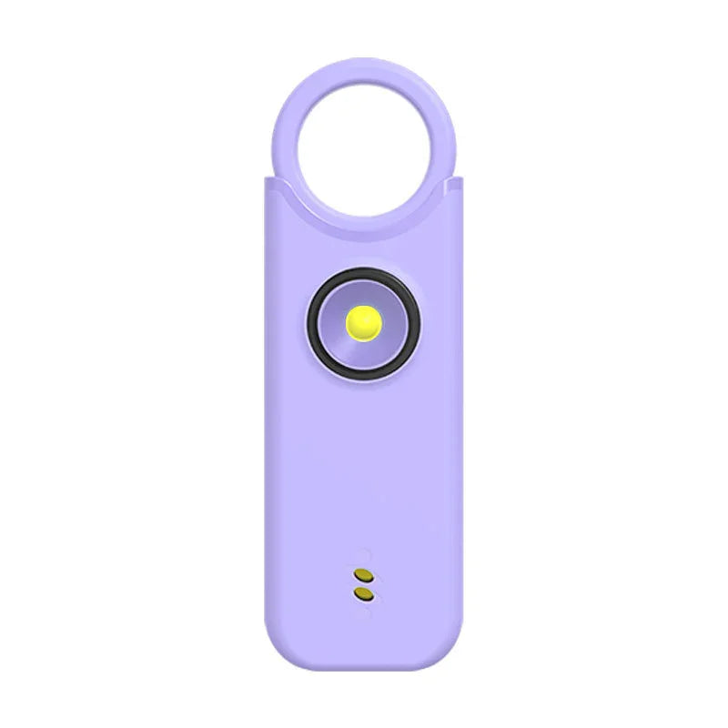 rechargeable 135db anti wolf outdoor personal alarm for women in purple