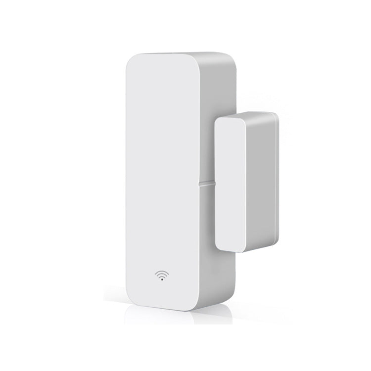 WiFi smart door and window sensor alarm on a white background