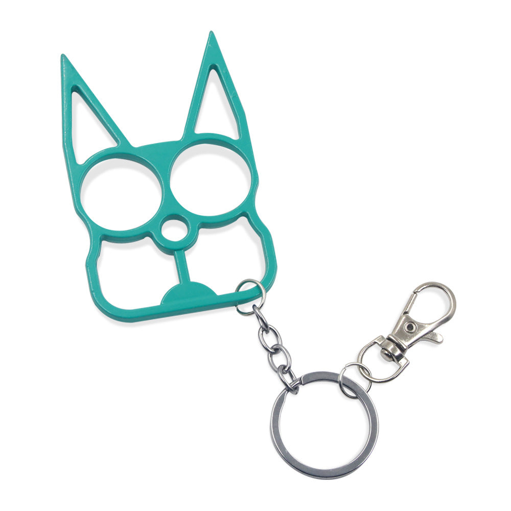 Cat-shaped car emergency tool for breaking vehicle windows